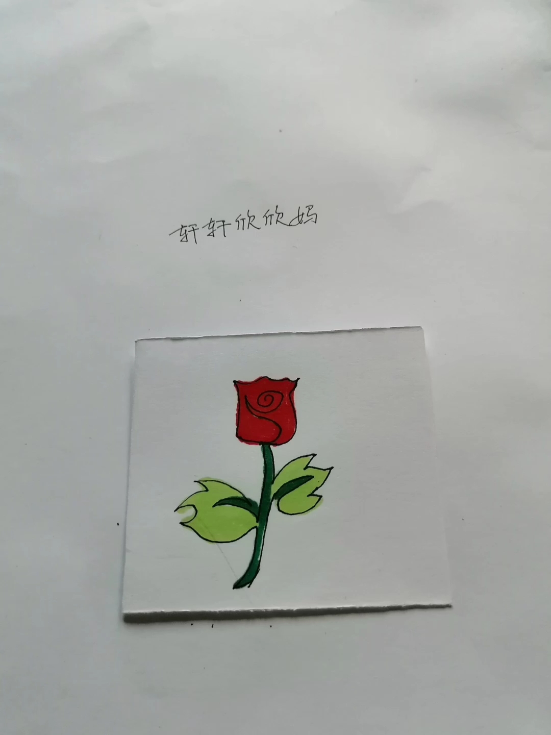 简笔画:简单的一朵花