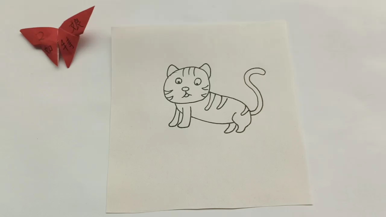 简笔画:萌萌的小猫咪