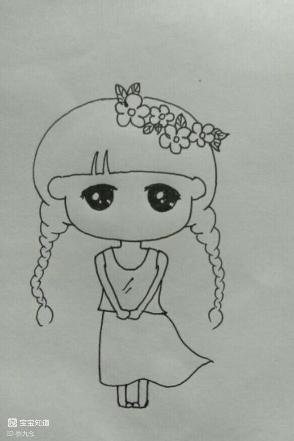 绘画比拼画一个超萌的萌小希