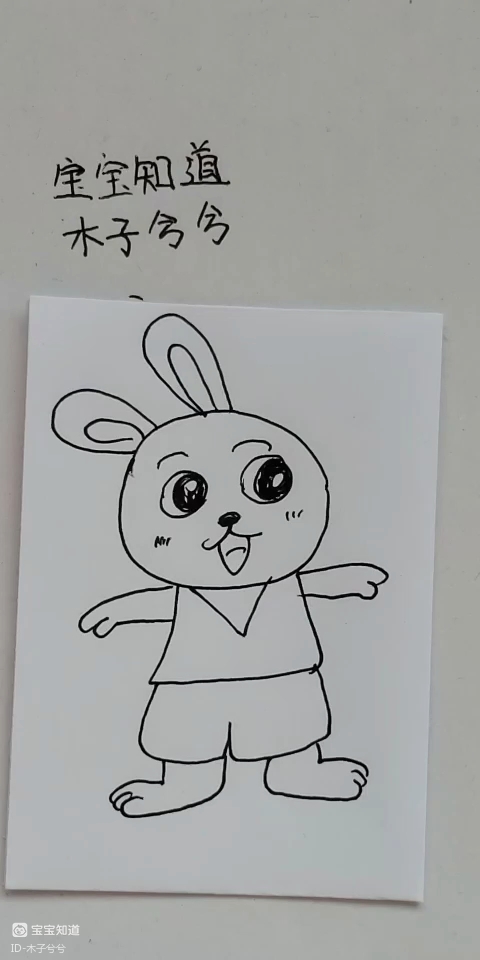 [画画秀]画只开心的小兔子 - 百度宝宝知道