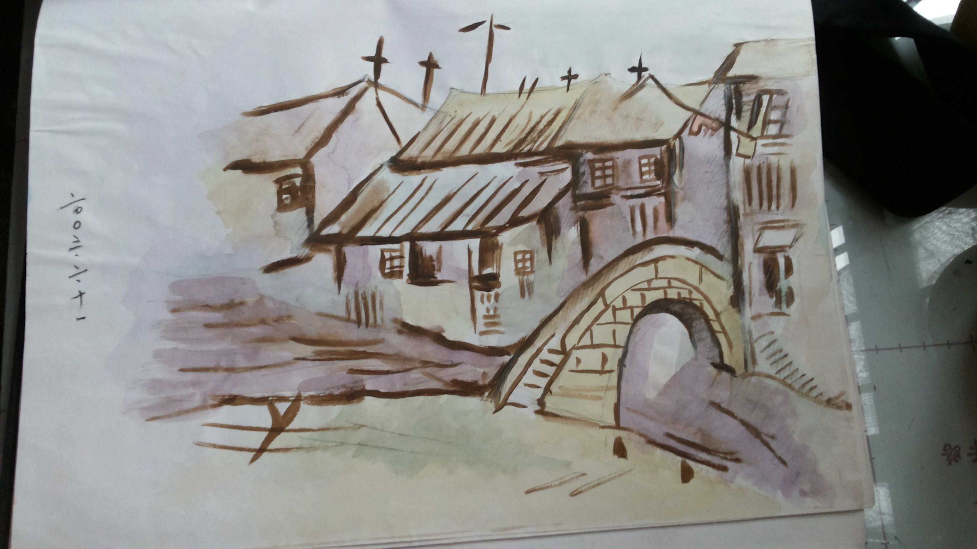 11楼 小桥流水人家,话说当年画的真的太青涩了太糊弄了[吐舌]