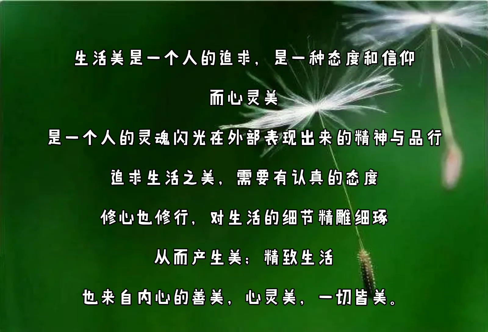 生活美心灵美一切皆美