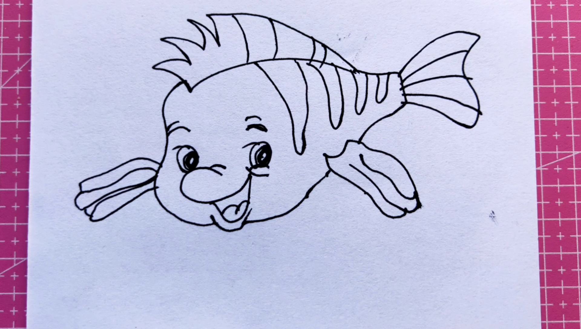 画一条大鱼 可爱图片