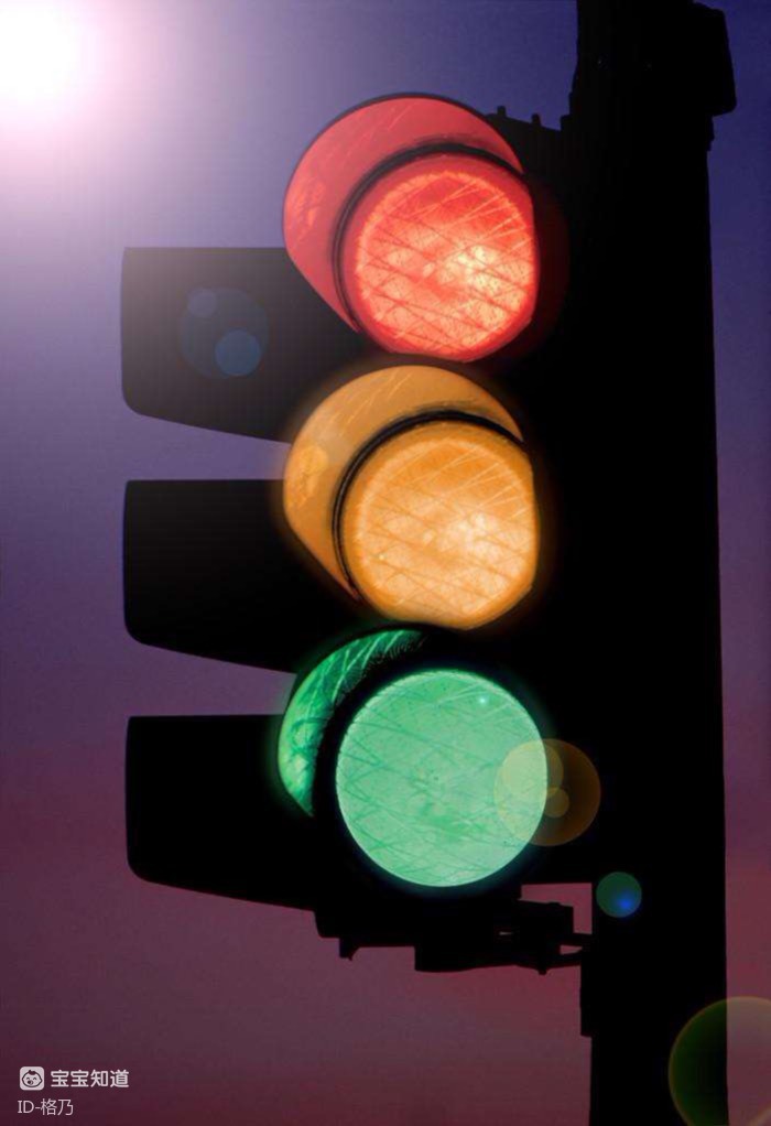 安全隐患过马路教孩子认识红绿灯