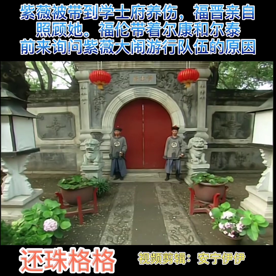 [追剧日常]福伦带着尔康,尔泰前来询问紫薇大闹游行队伍的原因