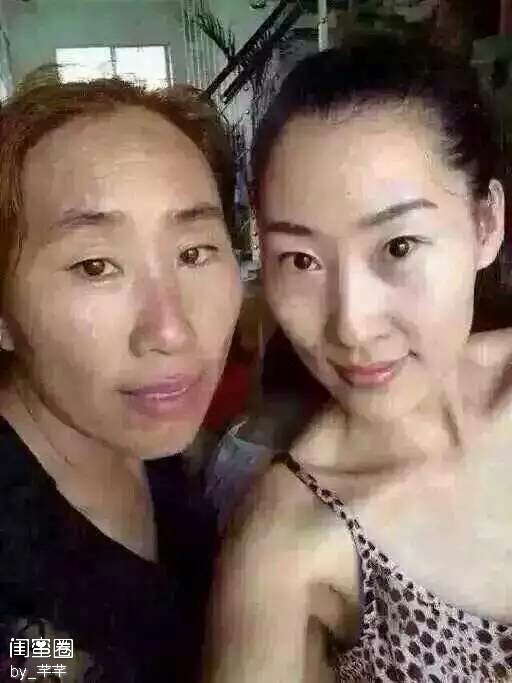 这是一对双胞胎,一个保养一个不保养,差别好大