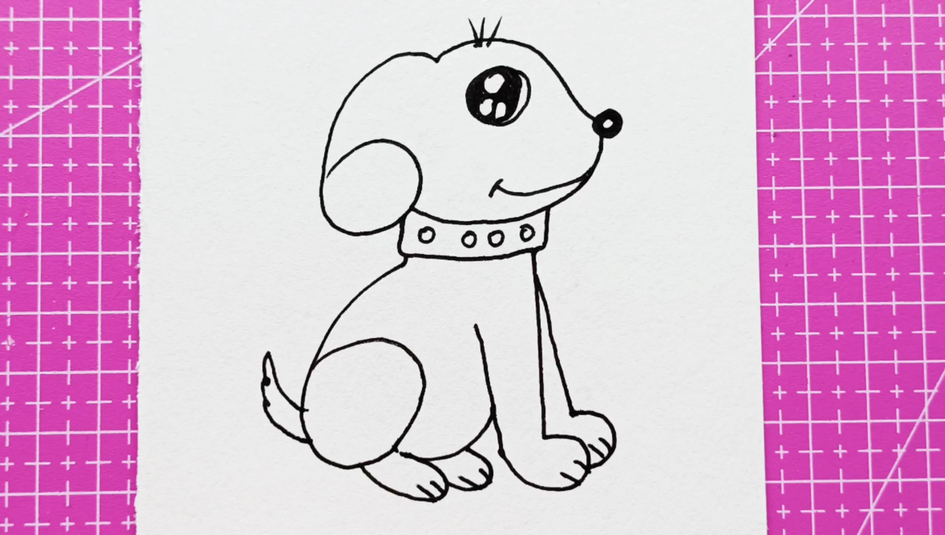 用两个6画小狗,你也来试试