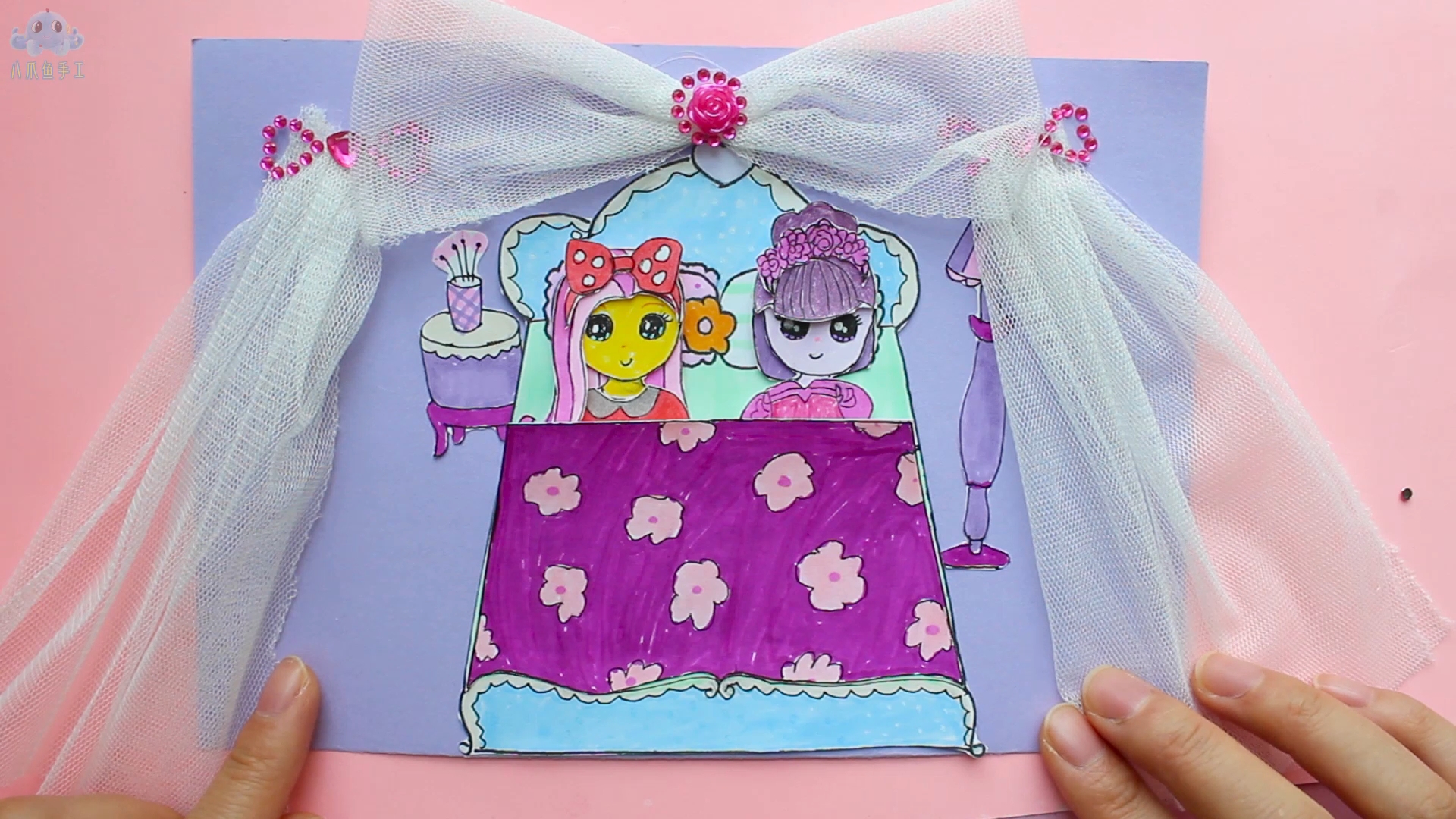 创意手工:制作纸娃娃小马宝莉的公主房间,太漂亮