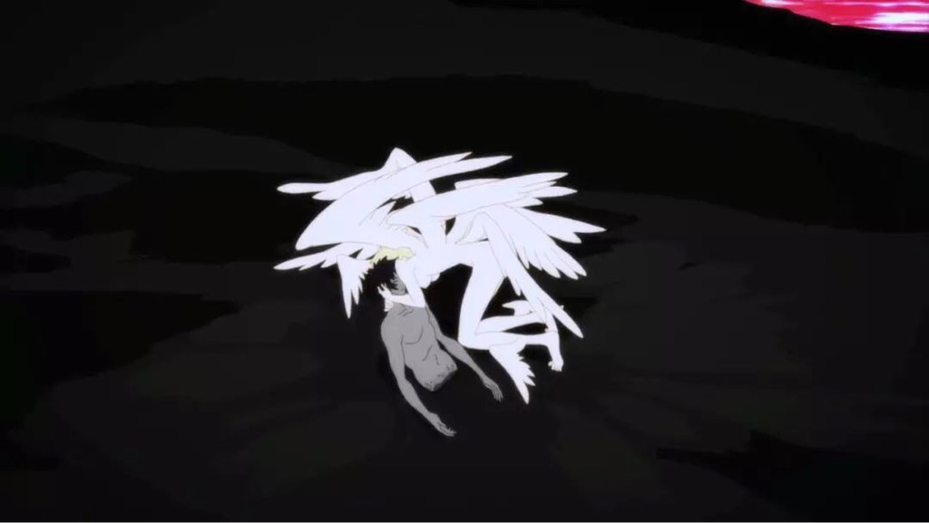 12楼 连他本人也死了.  撒旦抱着他,哭的像个小孩.