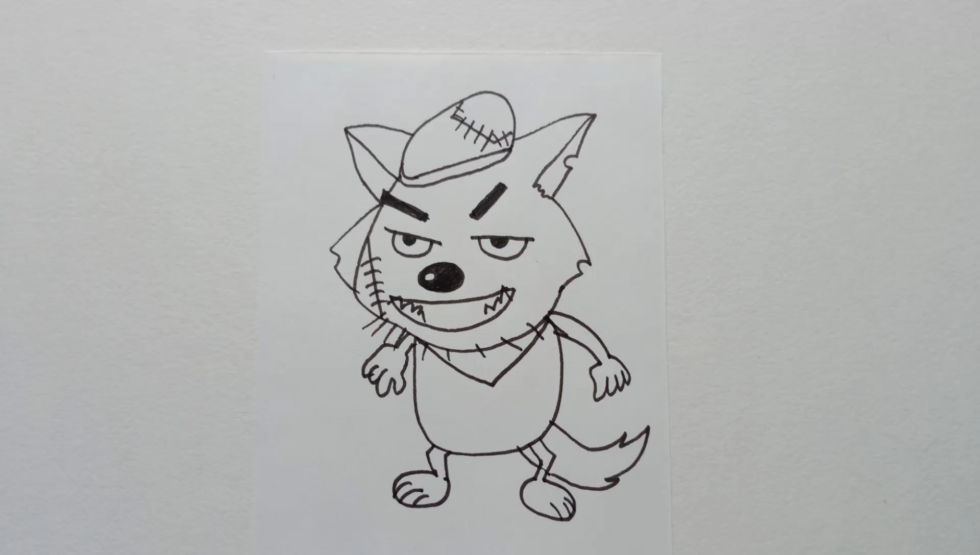 简笔画灰太狼的画法图片