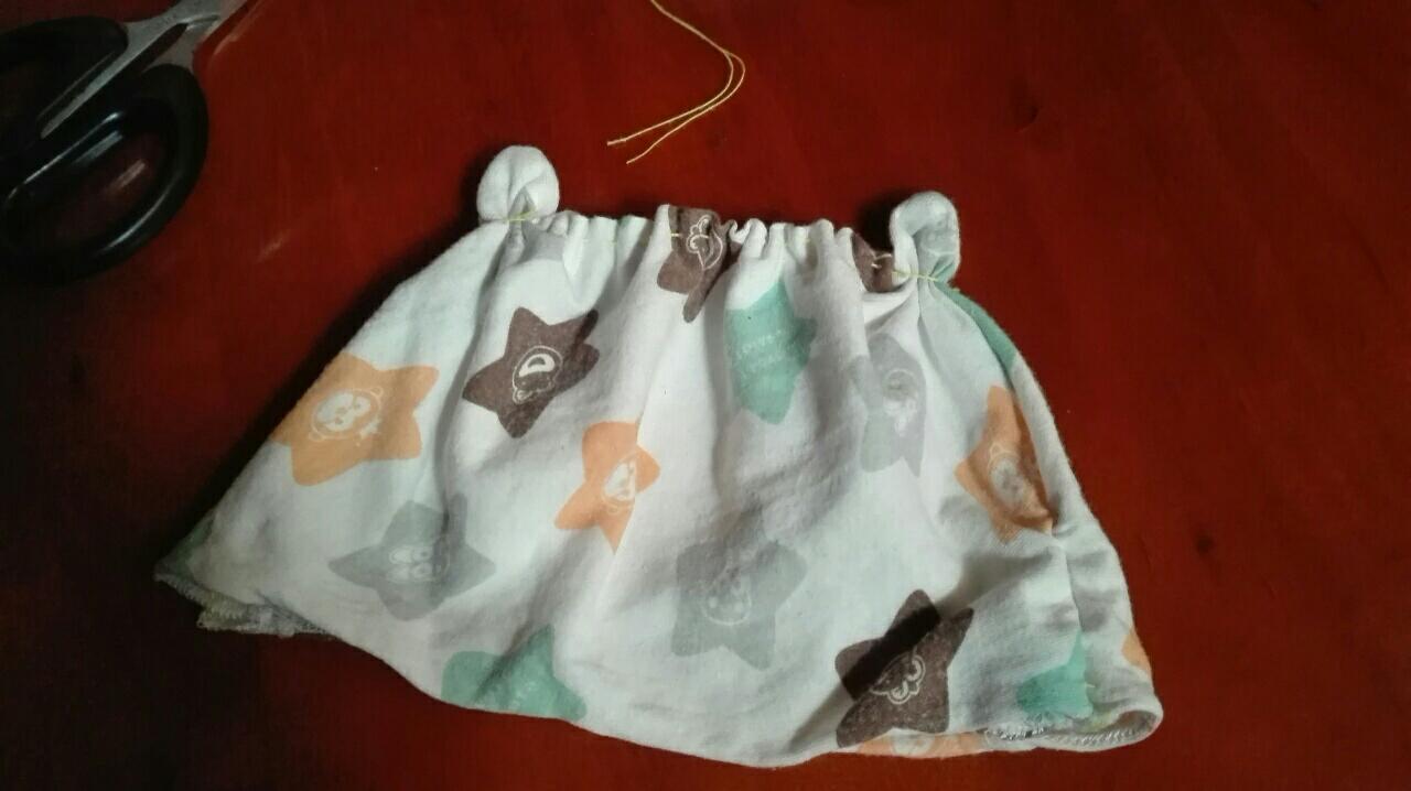 用小手绢扎帽子