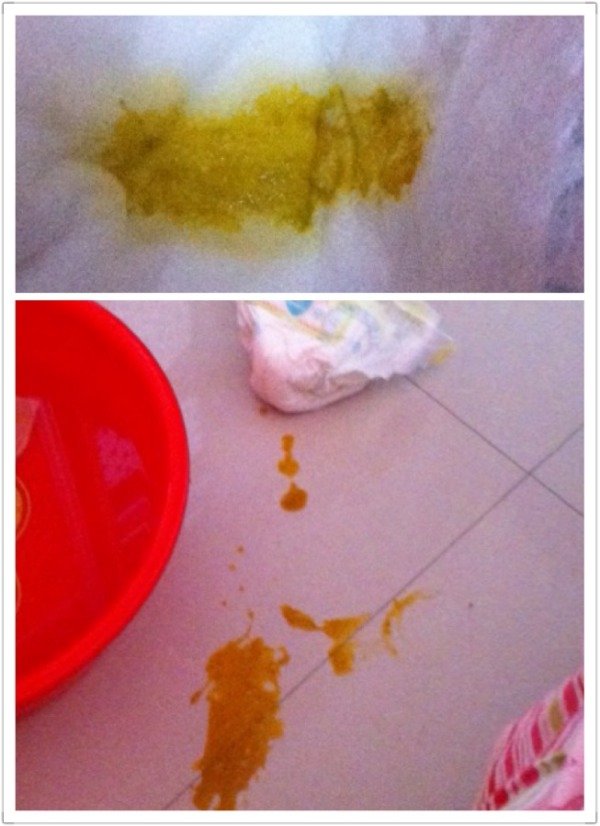 有时候刚给他换了尿片穿好裤子,又拉了.