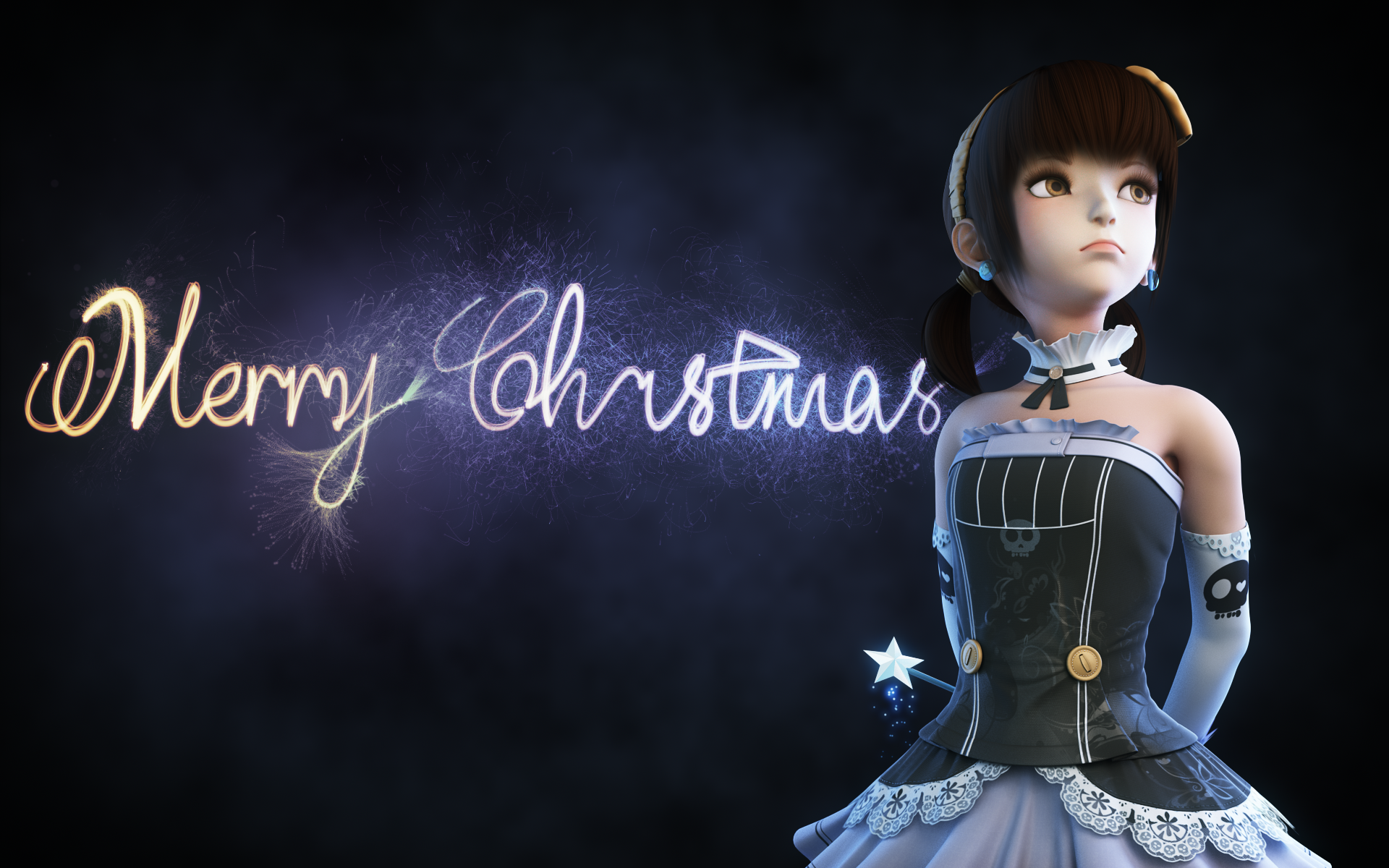 请问这张图中的小女孩是哪个游戏或动画里的人物?