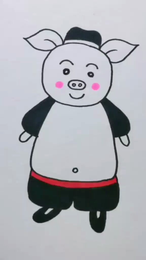简笔画~可爱的猪八戒
