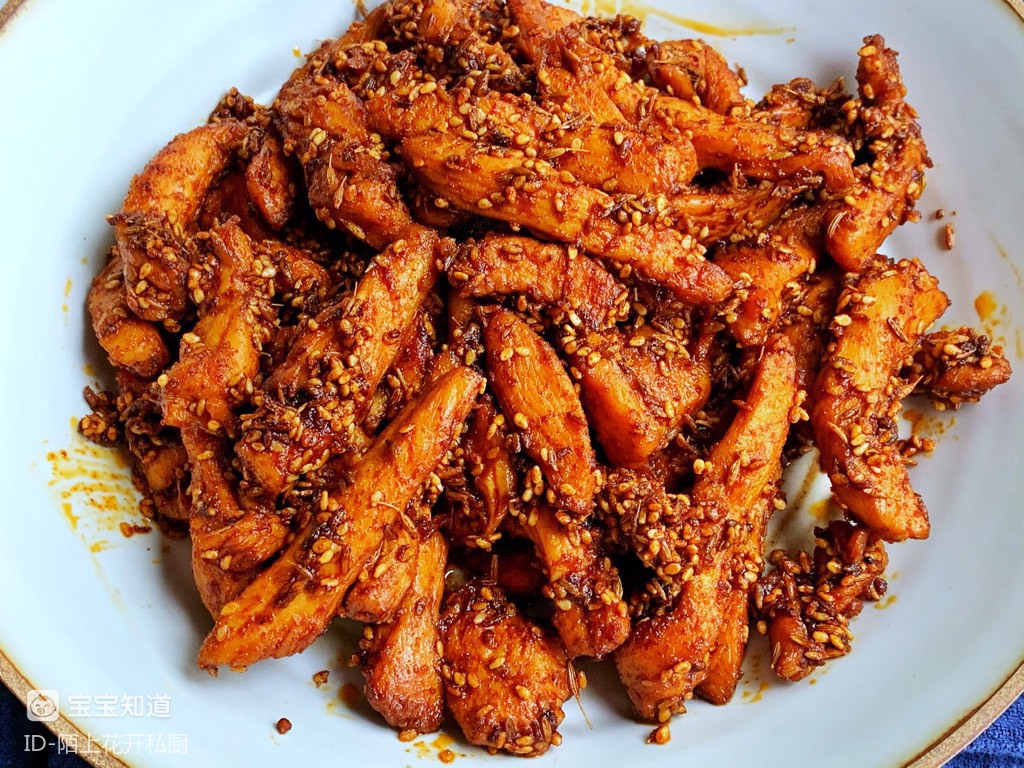 香辣孜然鸡肉条