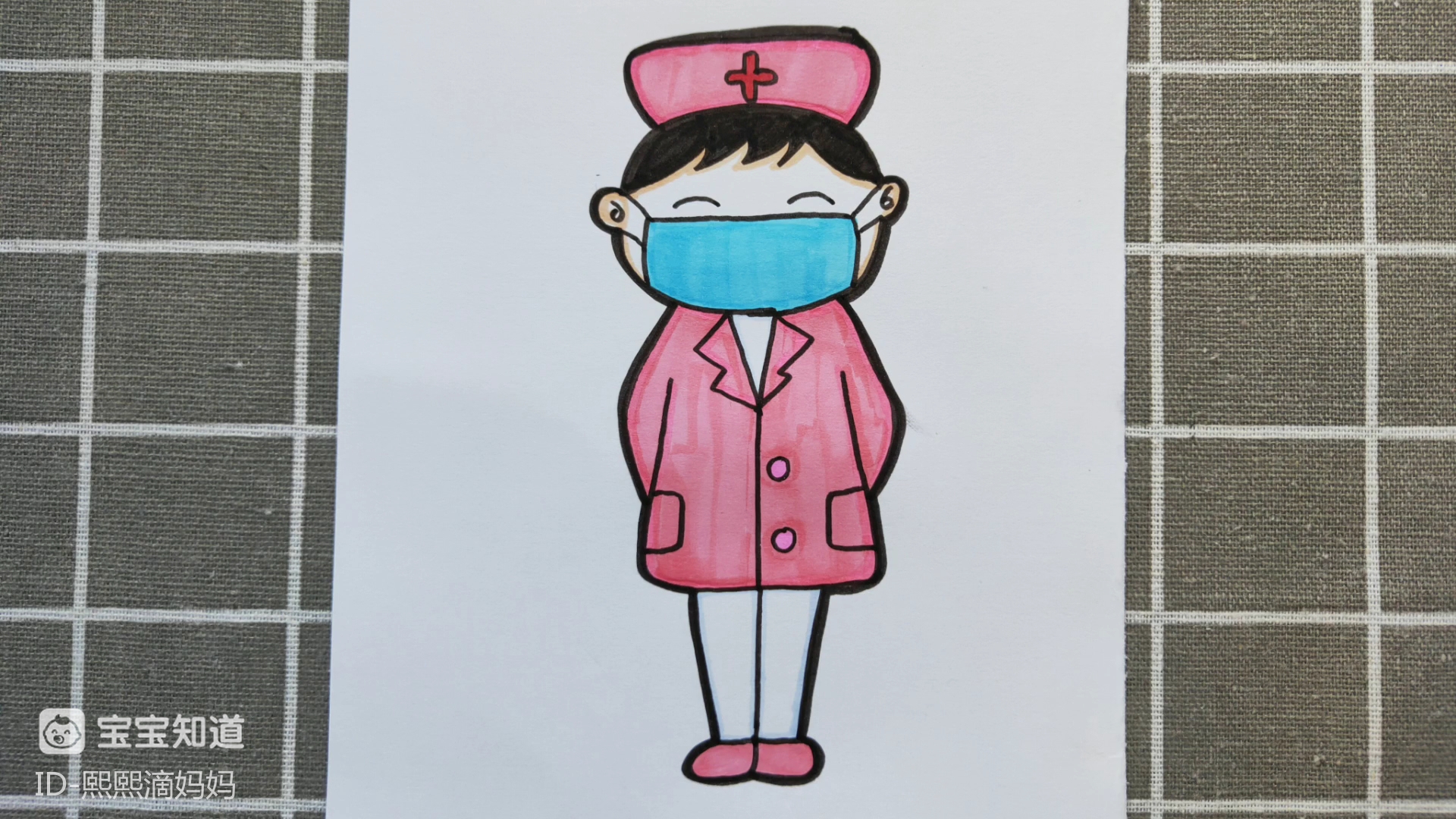 画戴口罩的人护士图片