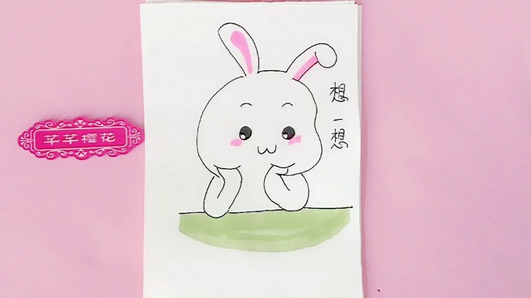 折耳兔的画法图片
