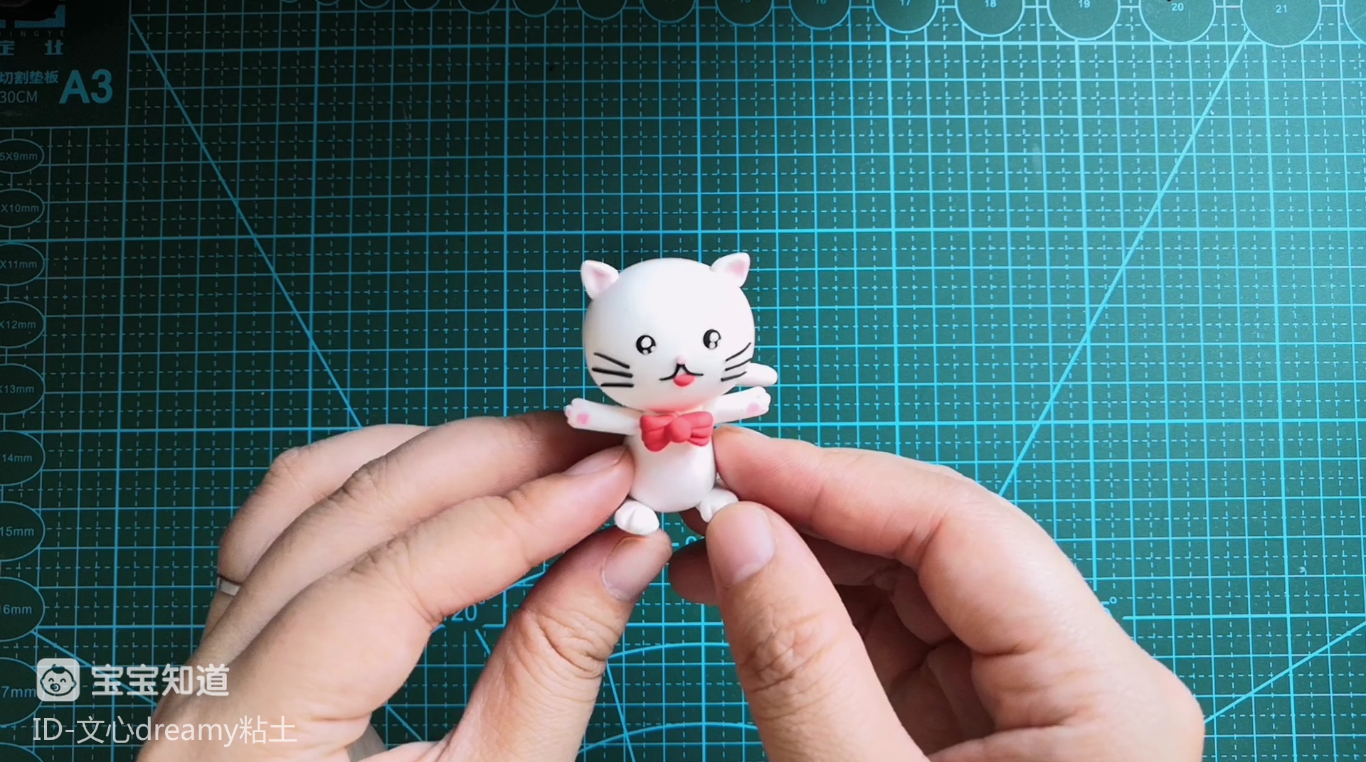 怎么用粘土做立体小猫