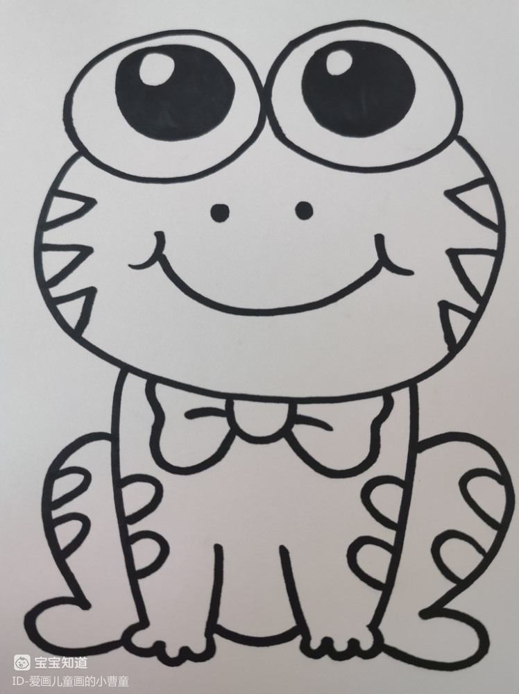 二年级小青蛙的画图片