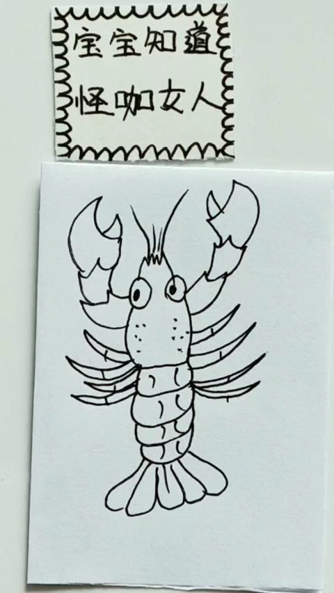 [绘画比拼]如何画一只大虾