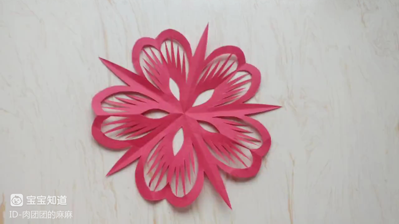 [手艺秀]五折纸红色杜鹃花喜欢吗