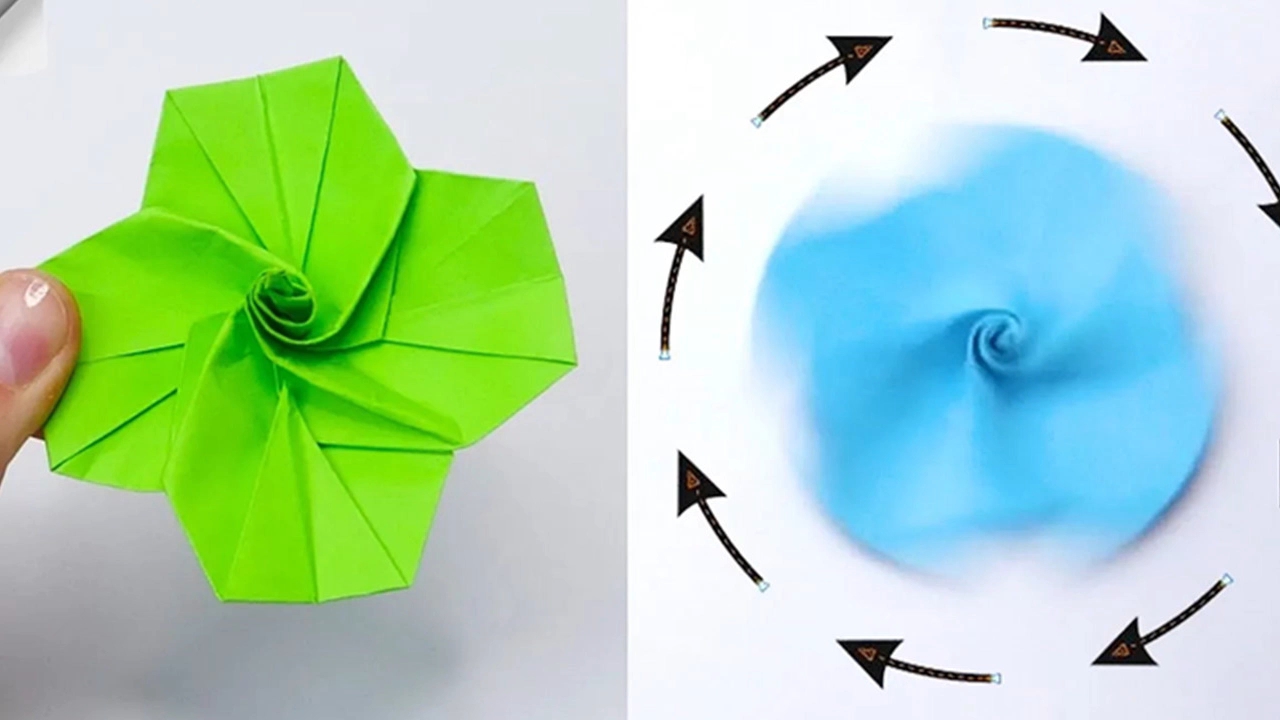 风扇陀螺怎么折