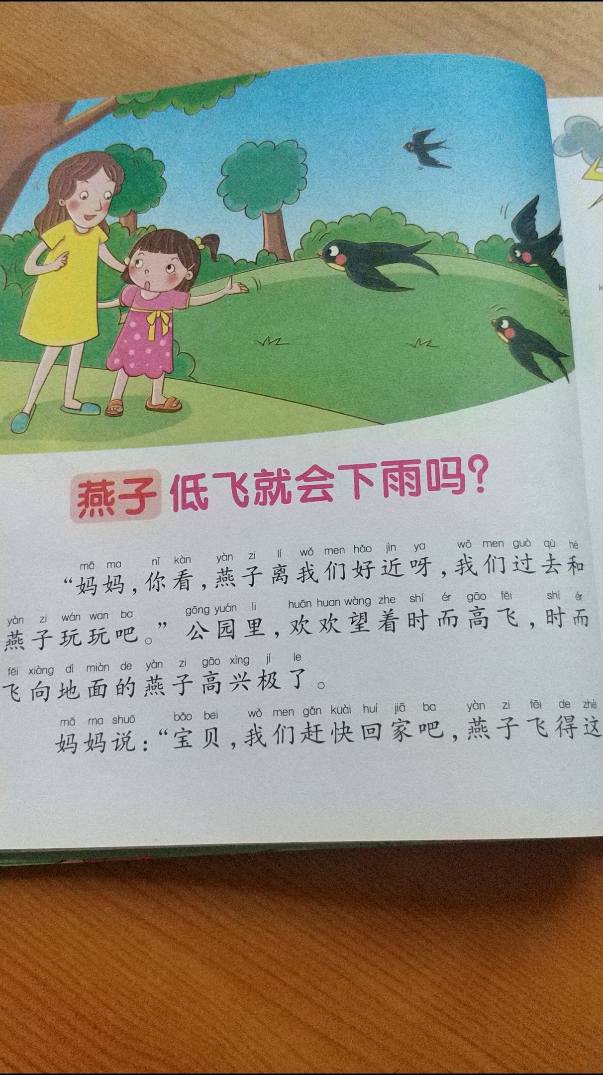 [朗读打卡]燕子低飞就会下雨吗