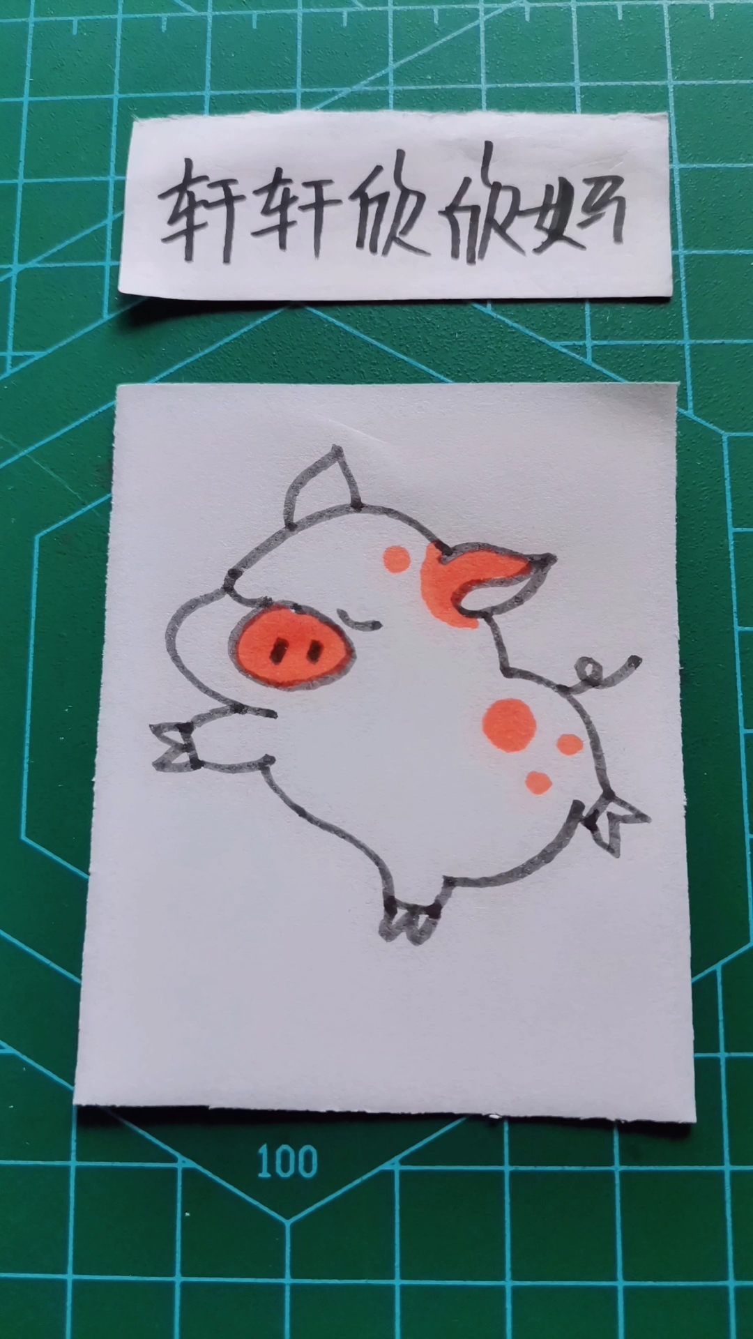 简笔画 一只趴着的小猪