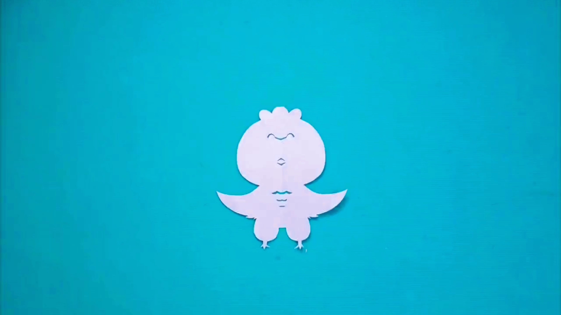 呆萌小鸡的剪法