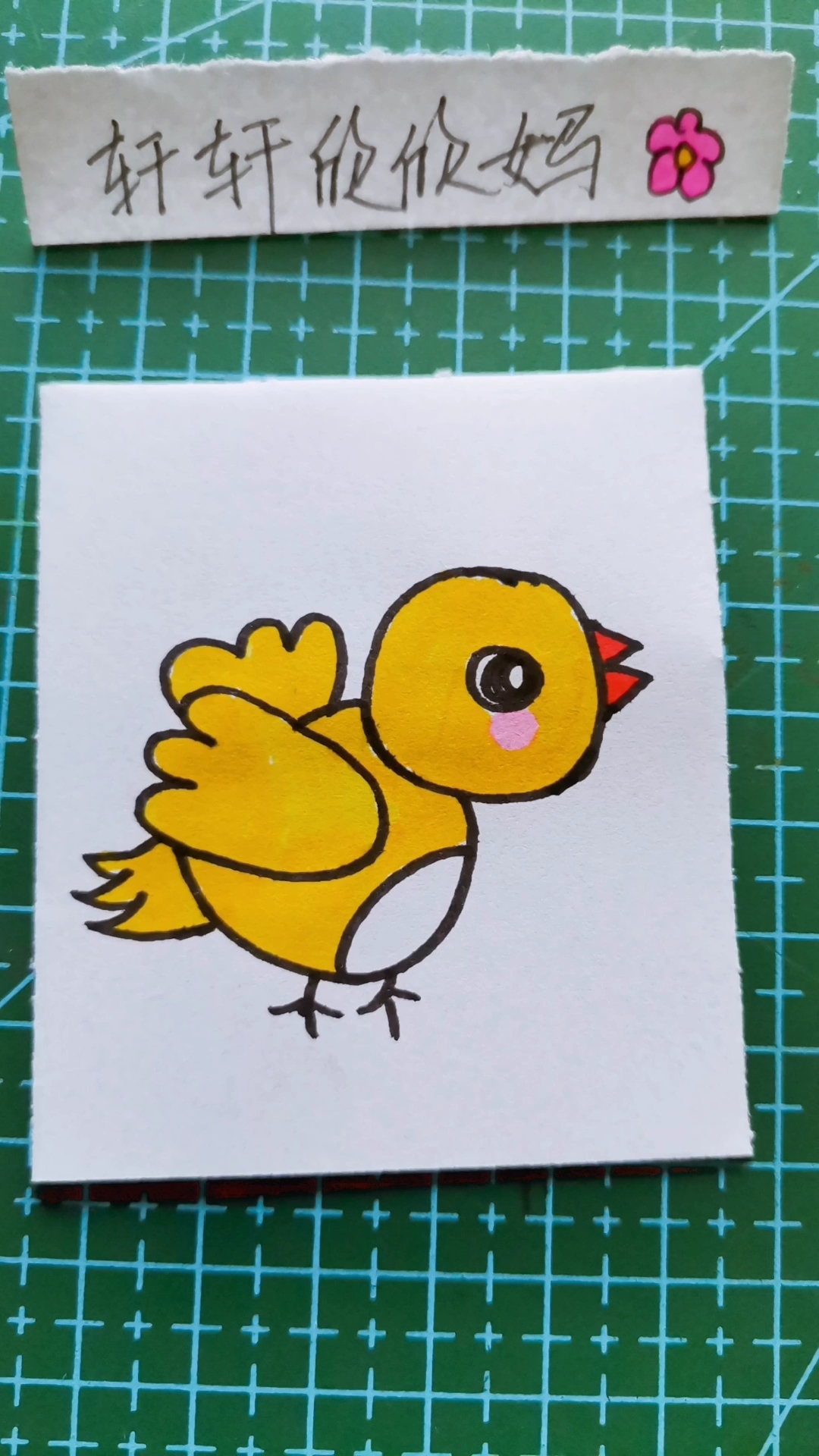 简笔画 胖乎乎的小鸡仔