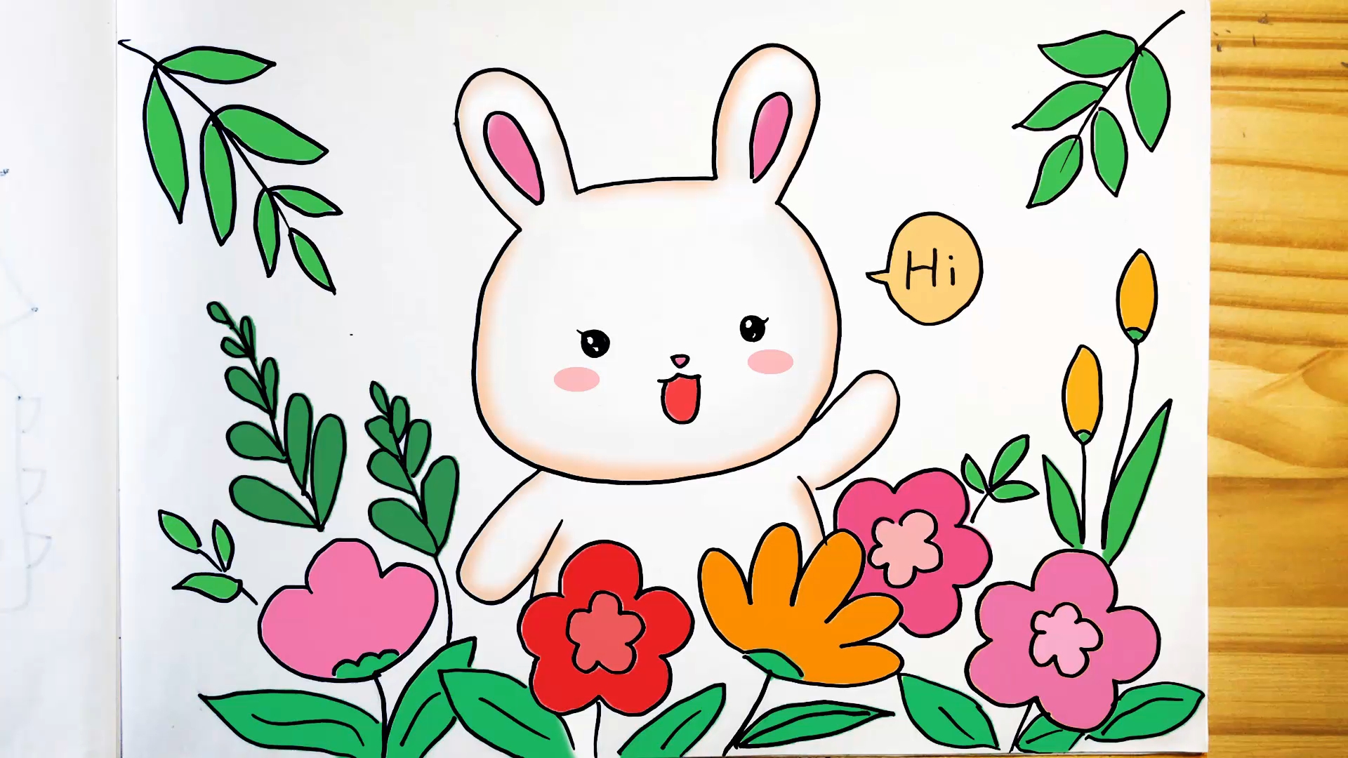 怎样画兔子最简单画法