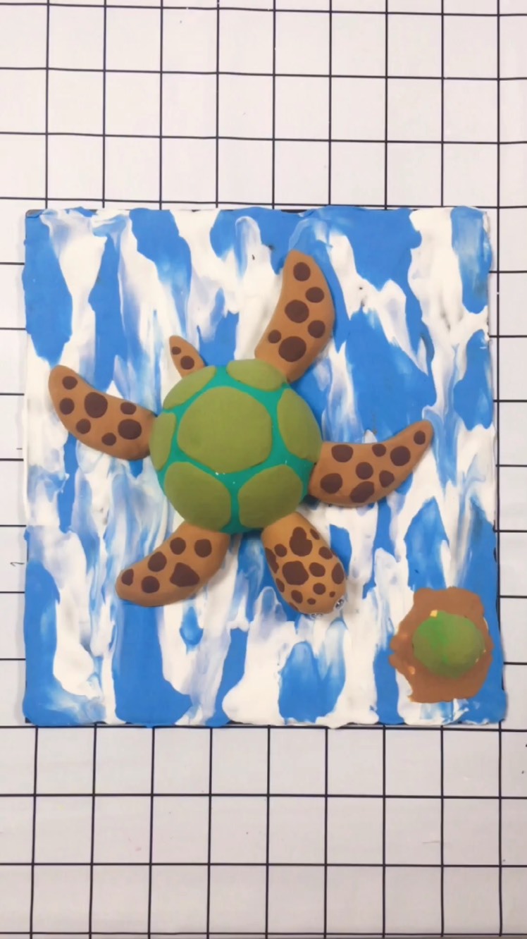 黏土手工海底总动员海龟