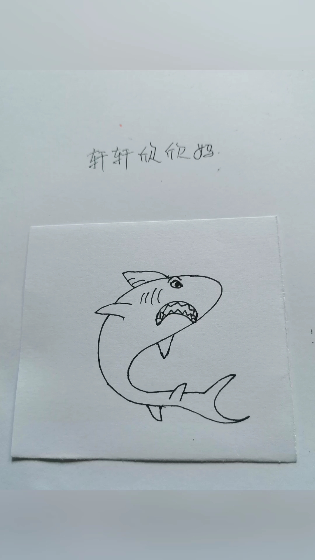 [简笔画]可怕的大鲨鱼
