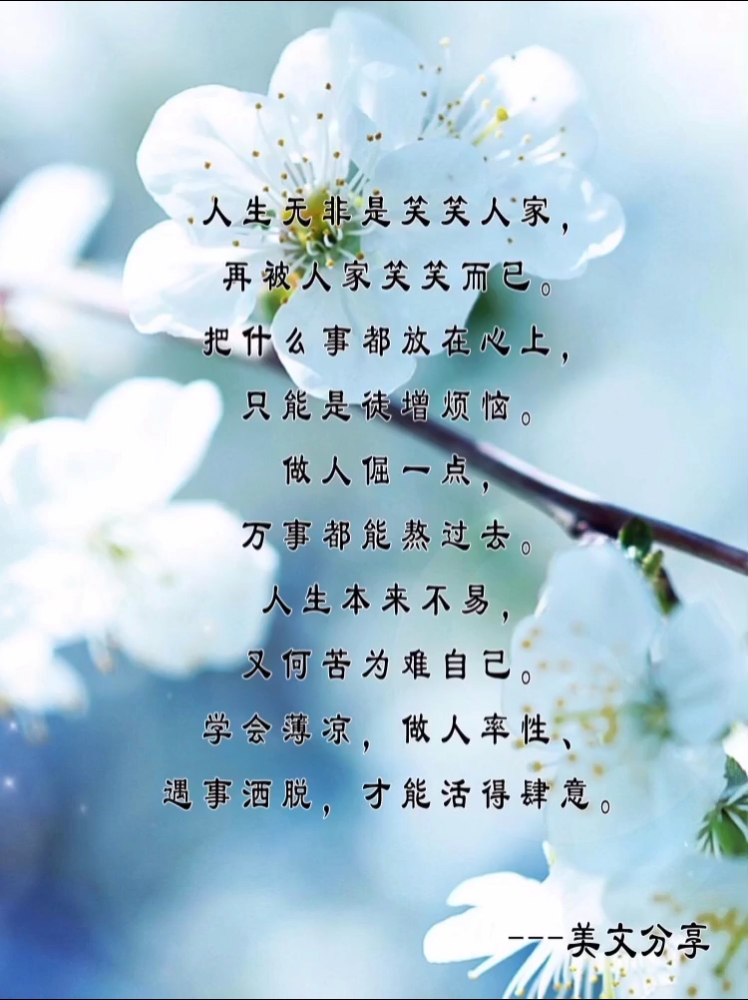 [朗读打卡]美文分享-把事情都放在心上,只会徒增烦恼