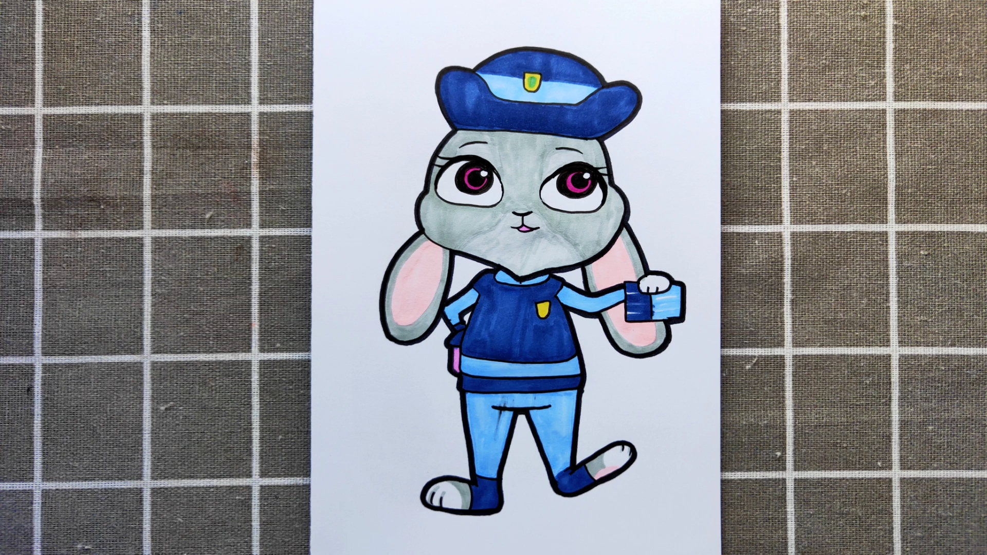 兔子警官怎么画
