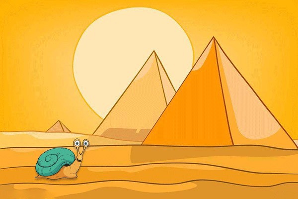 睡前故事金字塔上的蜗牛