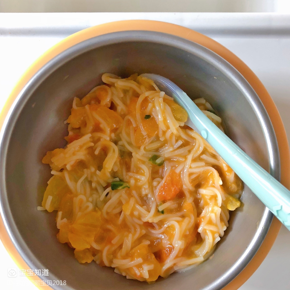 胡萝卜泥烂面条