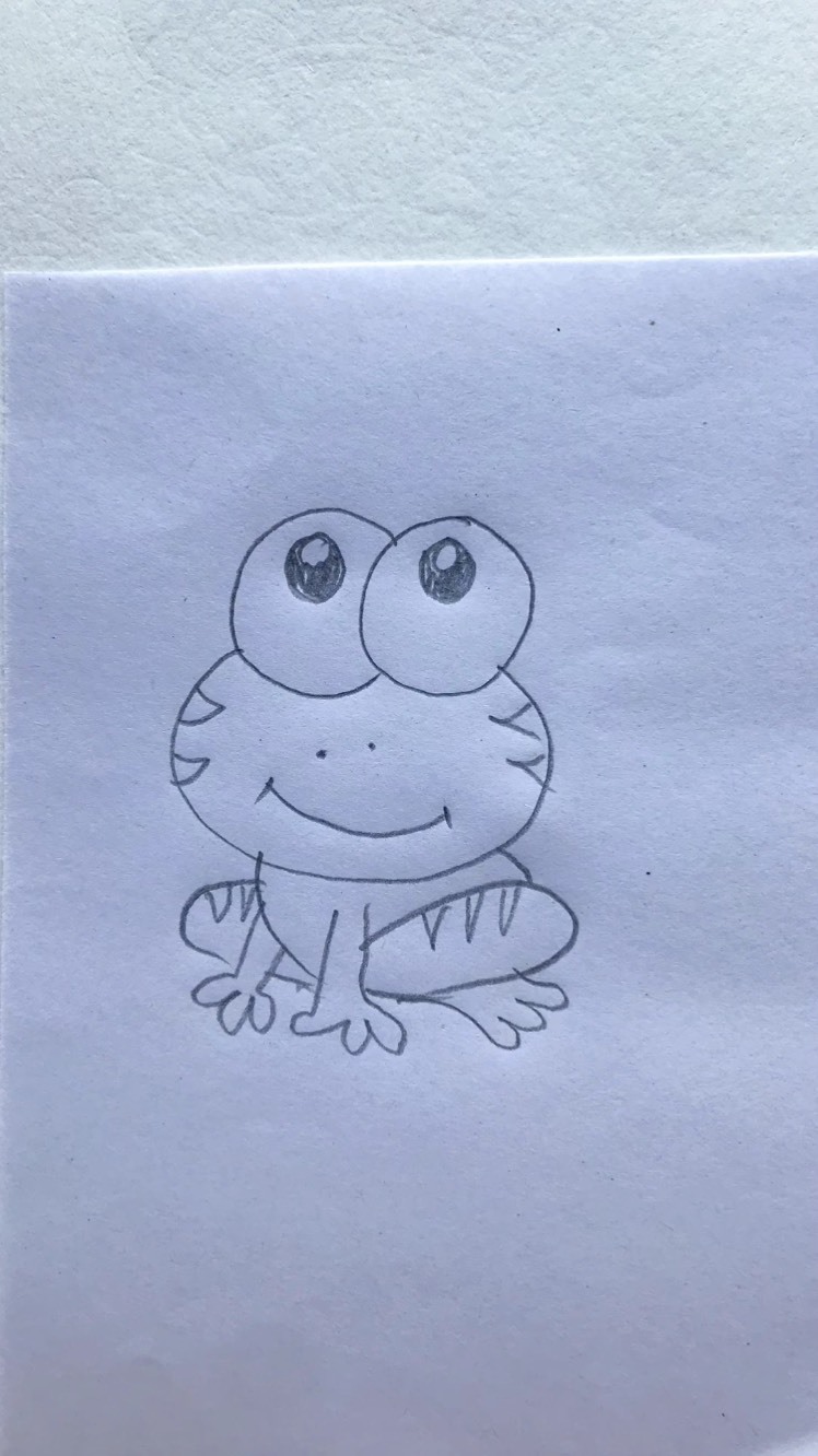 [绘画比拼]一只大眼睛的青蛙