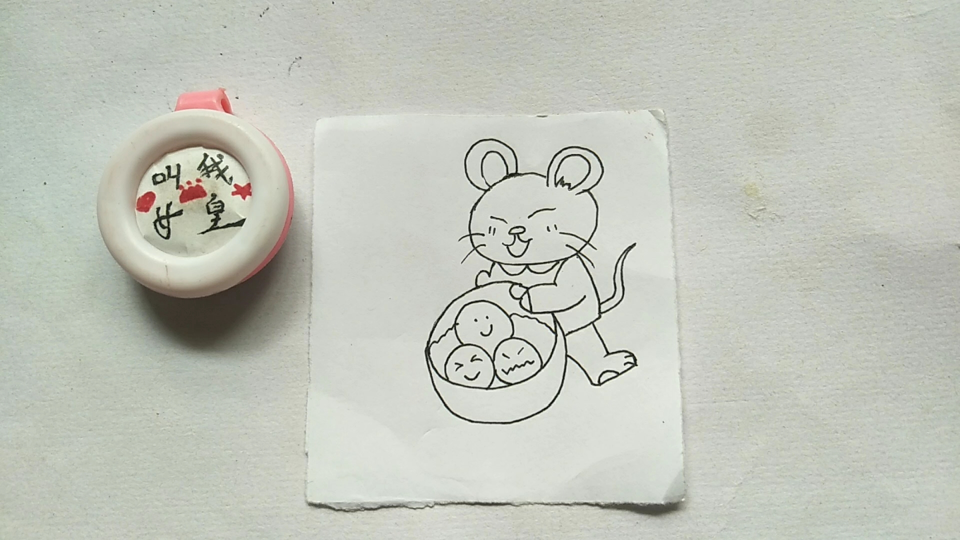 [简笔画]小老鼠卖汤圆喽