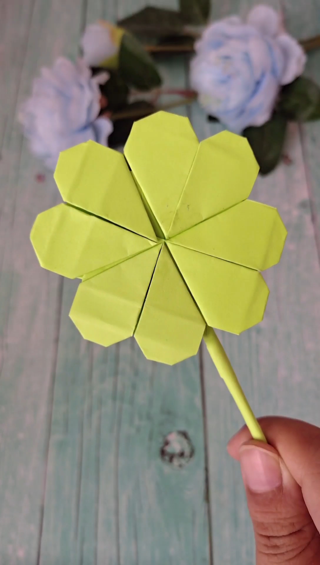 折纸幸运草,简单又好看
