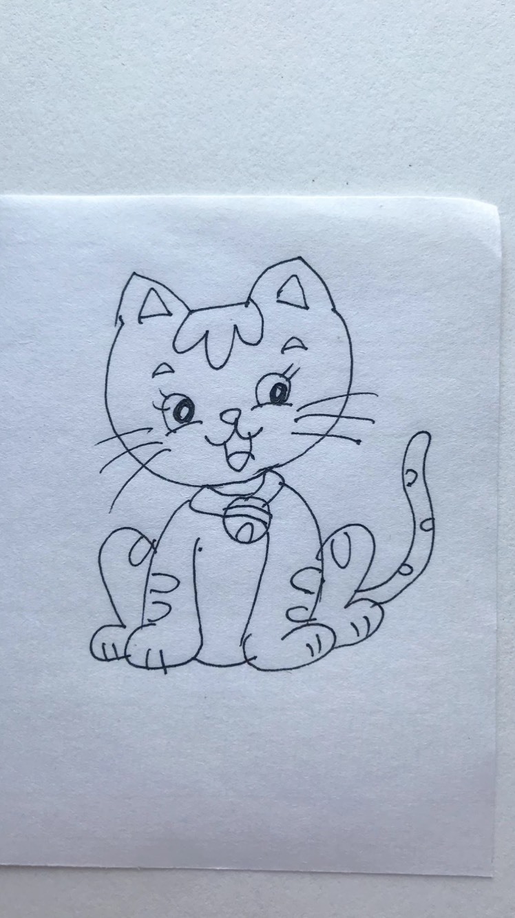 绘画比拼一只可爱的小猫