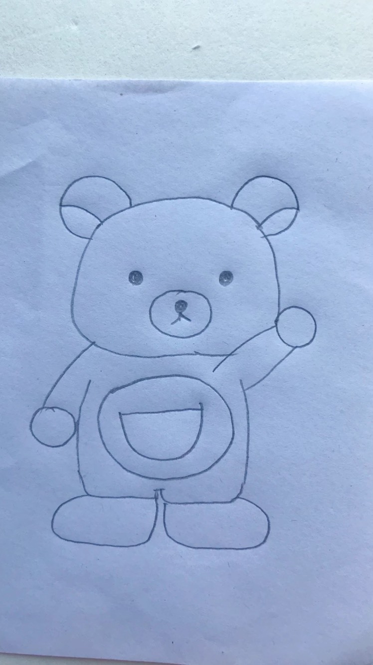 [绘画比拼]一只打招呼的轻松熊