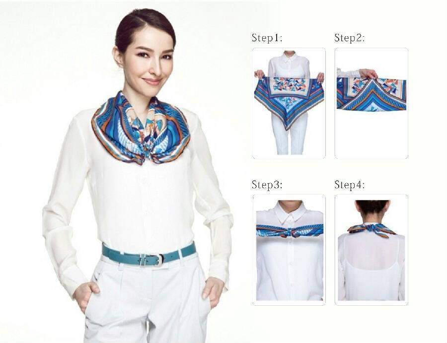 围巾,丝巾,各种穿戴法