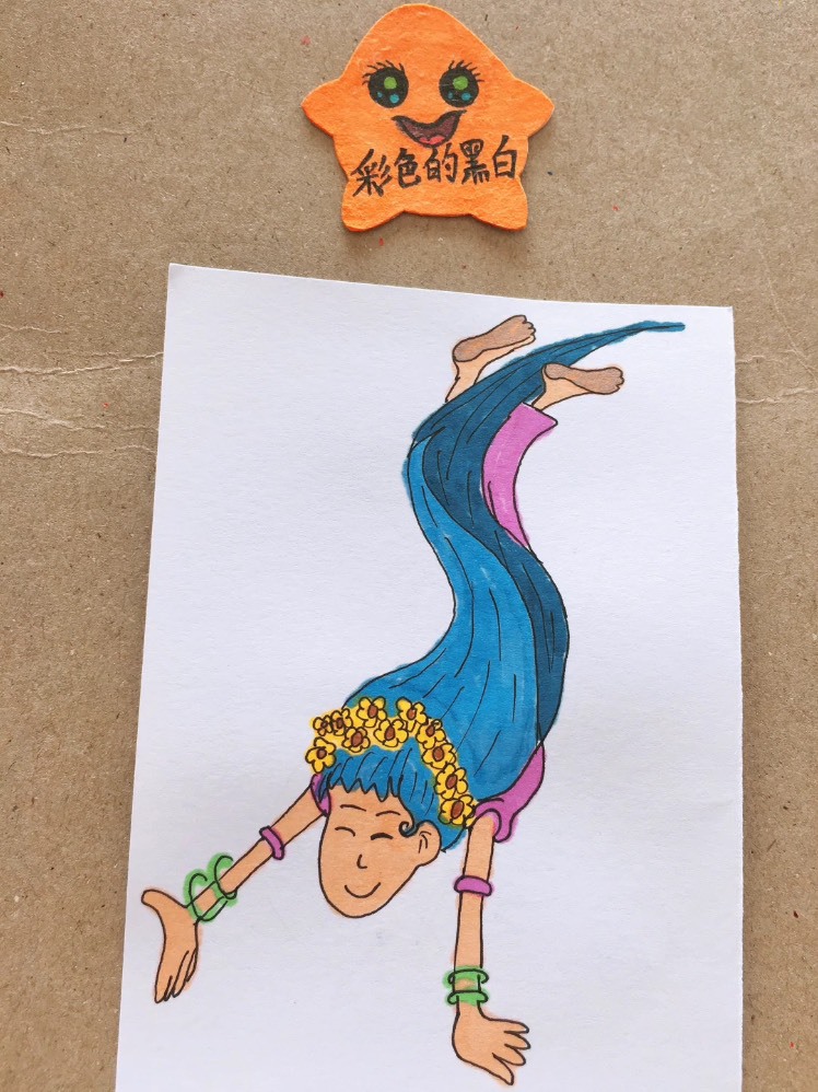 绘画教你画微笑的风姑娘