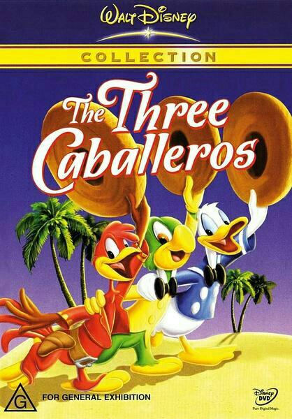 三骑士 the three caballeros  硕大的包裹,便签上写着"祝唐老鸭13号