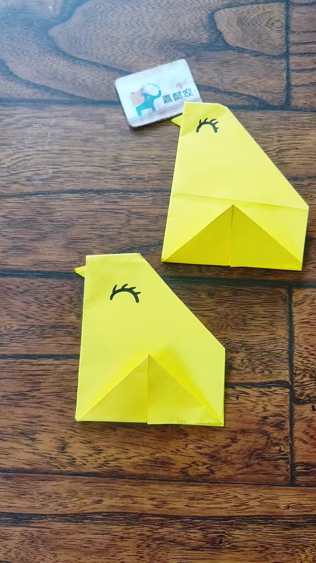 初级折纸,可爱小鸡折纸教程,看完你就会