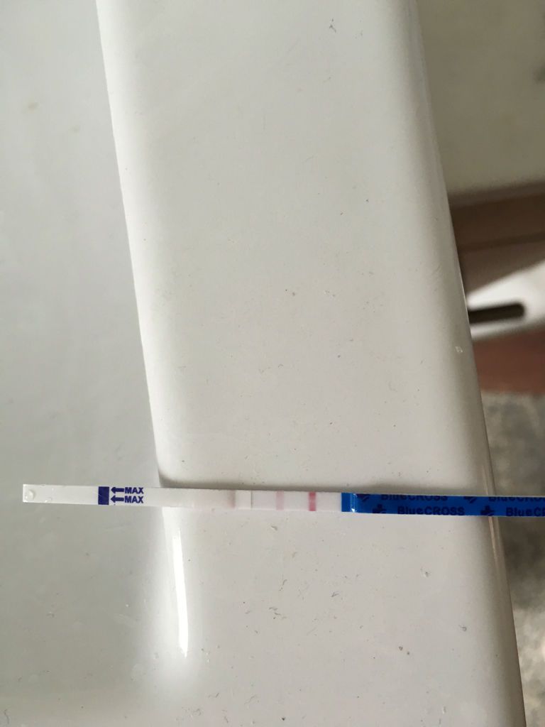 刚睡醒用早孕试纸测的,如图,是怀孕了么?