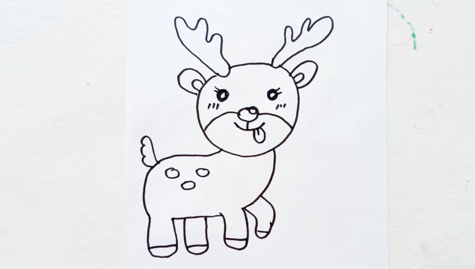 鹿的耳朵简笔画图片