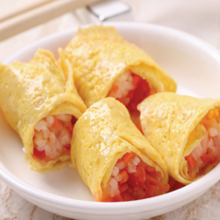 宝宝益智食谱:蛋皮寿司