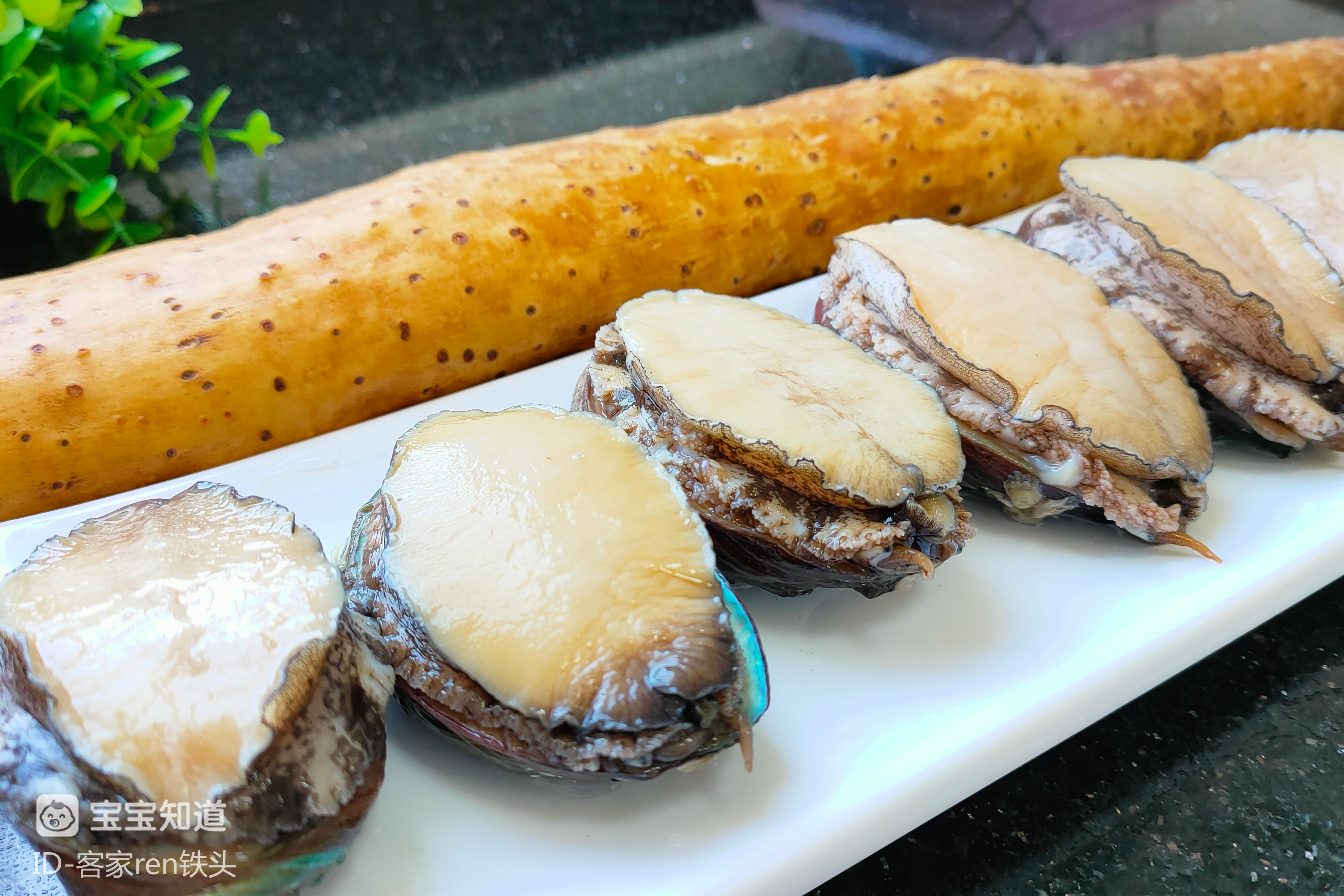 6个鲍鱼加1根山药,天冷了常给家人这样做来吃,营养丰富又美味